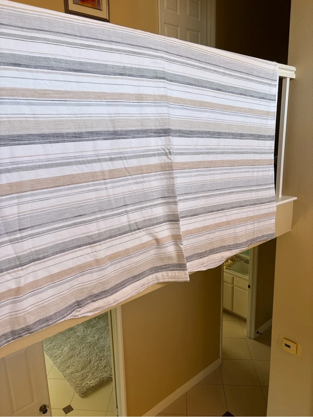 Clayton Pottery Barn Striped Cotton Duvet